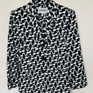 “SNOOPY” Iceberg Black and White Women's Jacket